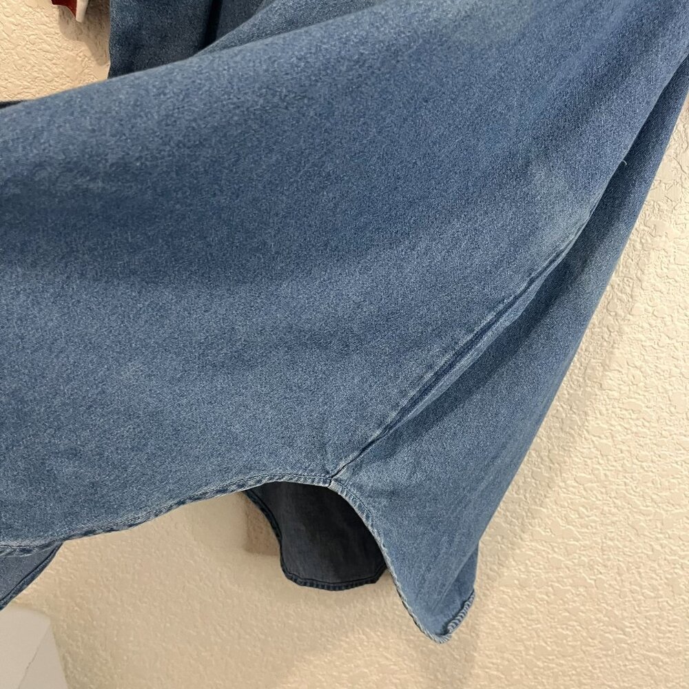 Quizz Again Shirt America 4th July Button USA Teddy Embroidered Vintage Y2K Sz L - Picture 5 of 11